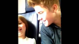 Justin Bieber And Jazzy On The Plane Singing Boyfriend Viddy