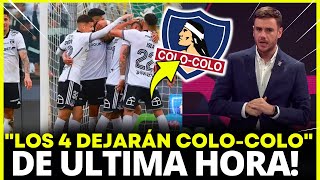 😱¡MÁS CORTADOS PARA 2025!!💥 ¡ANUNCIADO ESTA TARDE! LOS 4 QUE PARTIRÁN! ULTIMAS NOTICIAS DE COLO COLO