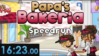 Papa's Bakeria - Rank 5 Speedrun - 16m 23s - Previous WR