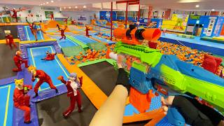 Nerf War | Amusement Park Battle 58 (Nerf First Person Shooter)