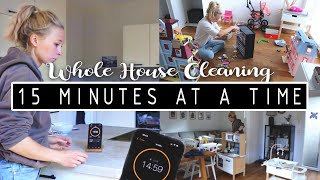 🧽 Extreme Whole House Cleaning Motivation: 🪣 15 Minutes at a Time 🏠 Speed Cleaning 5 Rooms in 1h +