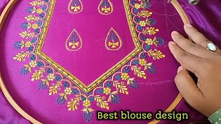 embroidery sewing machine for beginners | embroidery for beginners | Embroidery designs for blouse