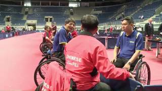 #Ittfparaworlds мужской команде класса 5 полуфинал между китайский тайбэй & Германии!