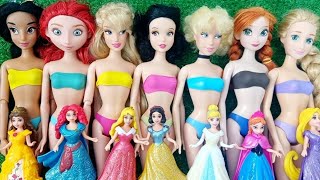 Disney Princess Doll Makeover DIY Miniature Ideas for Barbie Wig, Derss, Feceup, and more