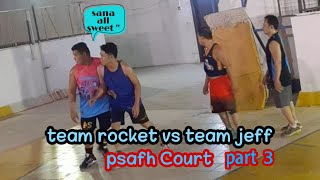 prince sultan hospital basketball court  vlog part 3 / team rocket vs Team jeff