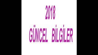 2017, 2018 Güncel Bilgiler (Sesli)