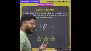 LAMI'S THEOREM 🔥 #lamitheorem #engineeringmechanics