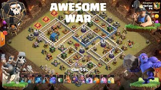 TH12-TH11 war attack Strategy | Clash of Clans