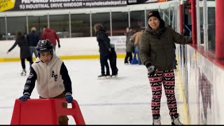 Just another Saturday on ice skating ⛸️, Never give up 😊