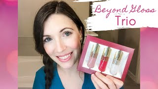 Beautycounter NEW Beyond Gloss Trio | Limited Edition Gift Set 2020 | Color Swatches | Review