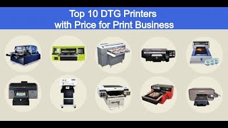 Top 10 DTG Printers with Price for Your Printing Business