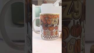 Sublimate a fall mug with me! #diy #sublimate #cricut #sublimation #cricutdiy #mugpress #fallvibes