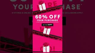 60% OFF Your Purchase #youtubeshorts #yt #ytshorts #explore #fashion #explore #style #promocode