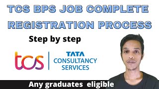 TCS BPS Job for any graduates || registration process step by step || Tcs jobs.