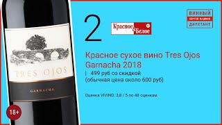 Какое хорошее вино купить в КБ? Красное вино Tres Ojos в магазине Красное и Белое |  Винный дилетант