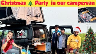 जबरदस्त क्रिस्टमस पार्टी अपने गॉव में 🧑‍🎄🌧️ Christmas party in our village #christmas #party