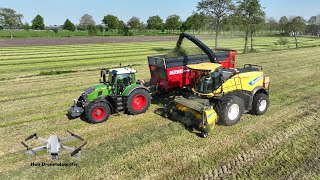 Fendt 728, John Deere 6210R & New Holland Fr550 Gras Hakselen | Loonbedrijf Timmerman Staphorst