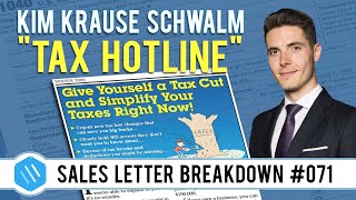 Kim Krause Schwalm | "Tax Hotline" (Boardroom) Sales Letter Breakdown (Proven Ads 71/100)