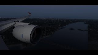 Philippine Airlines Airbus A350 Full landing into Vancouver from Manila | X-Plane 11