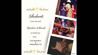 Premium wedding event invitation card - Printovera #EventInvitations #CreativeDesigns #eventplanning