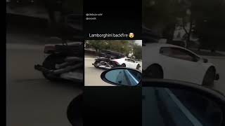 Lamborghini backfire 💥😱 #lamborghini #supramk4 #bmw #viral #shorts#Lamborghinibackfire#supra