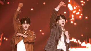 [Fancam/Focus] INTO1 Zhou Keyu x Zhang Jiayuan – "Into The Fire" at TMEA 2021 in Macau | TMEA腾讯音乐盛典