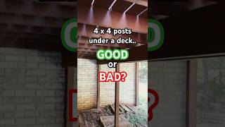 Deck Debate: Are 4x4 Posts Good or Bad? #deck