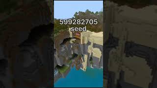 Minecraft 1.18 best seed in (java/pe) ##shortfeed #minecraftshorts #minecraft #seeds #gaming #hinde