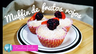 MUFFINS DE FRUTOS ROJOS