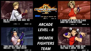 The King of Fighters '99 - Arcade (Level 8) Women Fighters Team (PT-BR).