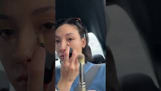 GRWM Makeup in the car ✨ Makeup for a day at Disneyland 🥰 #grwmmakeup #grwminthecar #sephora