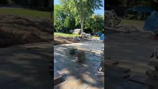 Huntington project. Using Cambridge paver stones￼￼