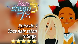 Toca hair Salon ratings Show |Episode 1"Summer Glow up" |Anna & Zack |⭐⭐⭐⭐⭐