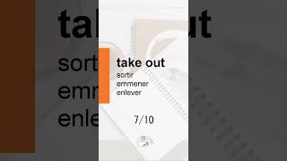 [French] Phrasal verbs 【take】 10 sélections #Shorts #english #anglais #phrasalverbs #learnenglish