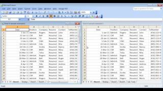 Microsoft Excel 2003 pt 7 (Sort, Filter, Pivot table, Vlookup, Concatenate..)