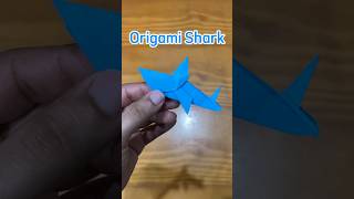 Origami Shark (tubarão) // Nível médio #origami #animal #nature #shark #tubarao #babyshark