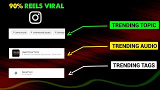 Instagram Trending Topic Kaise Pata Kare | Instagram Reels Viral Kaise Kare