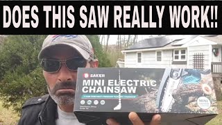 SAKER [ mini electric ] CHAINSAW full review!