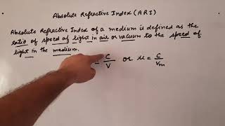 Refractive Index and It's Types