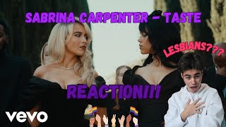 SABRINA CARPENTER - TASTE REACTION!!! KISS?? GUNS??