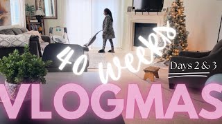 VLOGMAS | Relaxing clean with me | let the contractions begin!!