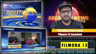 How to do NEWS Channel Animations? ft. Filmora 13!