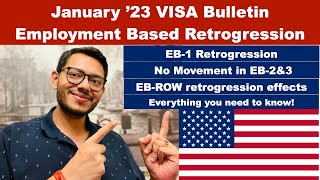 January 2023 VISA Bulletin | EB-1 Retrogression | Complete Analysis #visabulletin #greencard #uscis