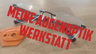 Die GP 2 - Formscheibe nach Vorgabe anfertigen,  Bohrbrille von Hand Bohren  und Schrauben kürzen