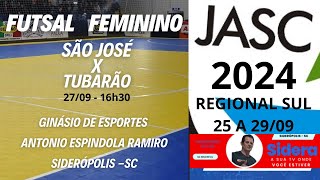 63° JASC Futsal Feminino 2024 - São José 1 x 4 Tubarão