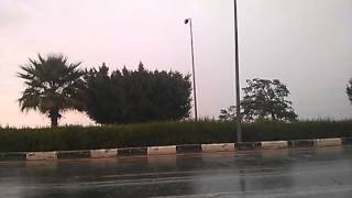 Heavy rain and Hail hit EL-Sokhna city,Egypt 31 Oc