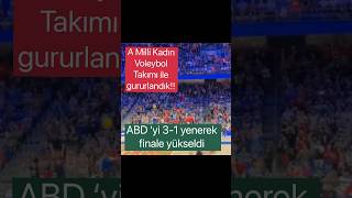 A Milli kadın voleybol takımı ABD 3-1 yenerek finale yükseldi #usa #aturktv