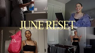 JUNE 2024 MONTHLY RESET VLOG ☀️ personal goals, breaking bad habits/plateaus, reflections & empties