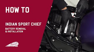 2023 Indian Sport Chief | Battery Removal and Installation - Indian Motorcycle