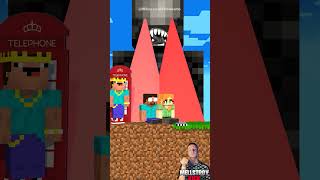 New Hide and Seek Alien Challenge- Poor Herobrine and Rich Noob #minecraftshorts #fyp